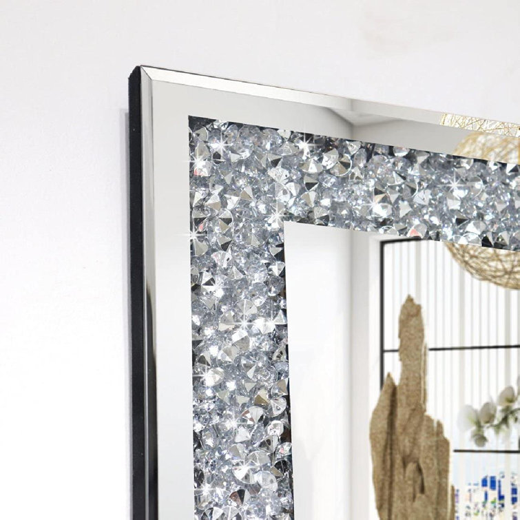 Silver Sparkle Bathroom Mirror Semis Online